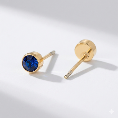 Sapphire Birthstone Studs