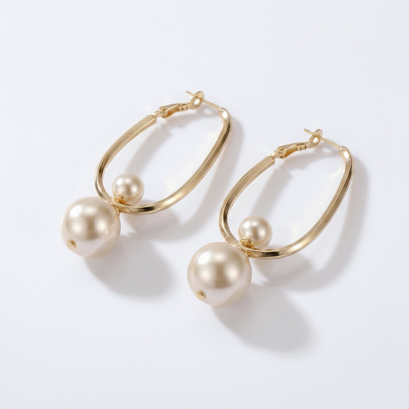 Vintage Charming Pearl Earrings