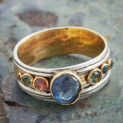Colorful Stone Stacking Ring