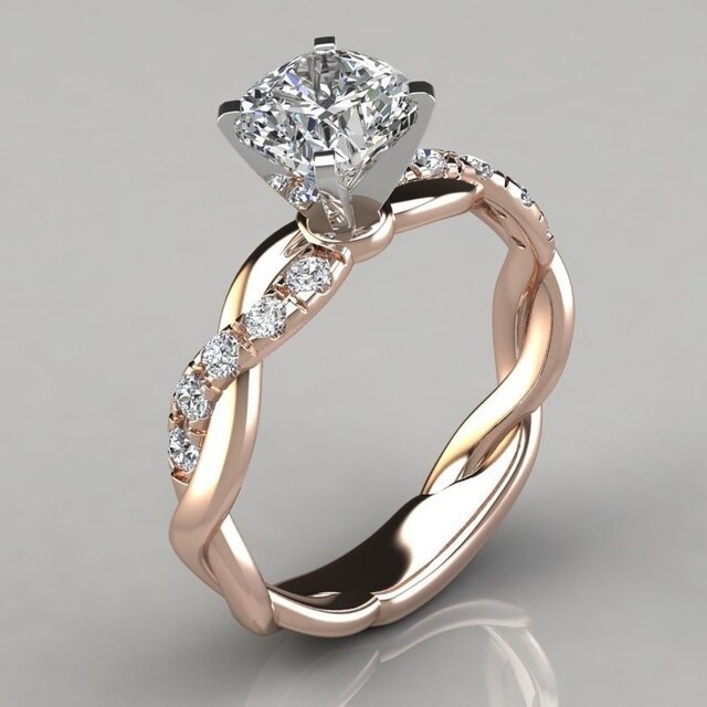 Delysia Two-Tone Zirconia Ring