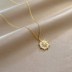 Anchor Pendant Necklace in Gold