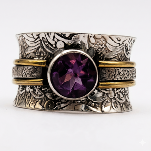 Bohemian Crystal Meditation Ring
