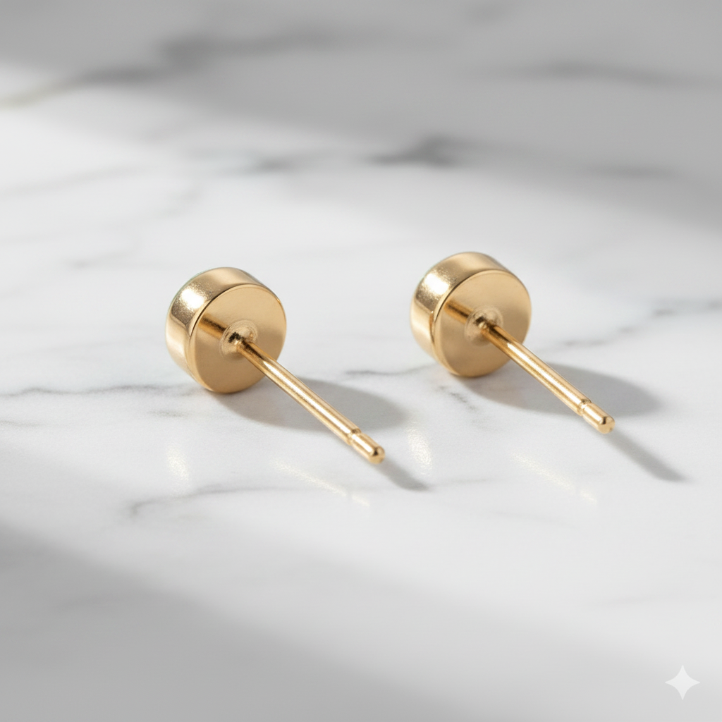 Peridot Birthstone Studs