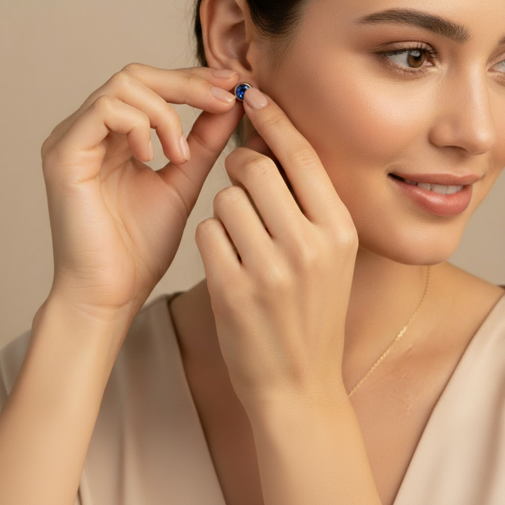 Sapphire Birthstone Studs