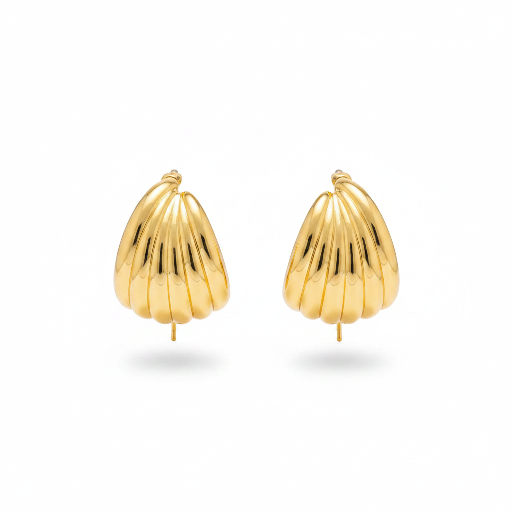 Elegant Gold Circles Earrings