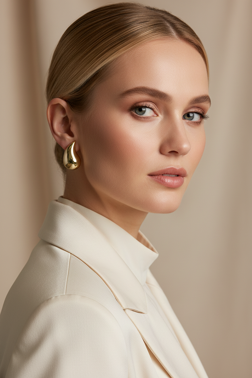 Elegant Golden Drop Earrings