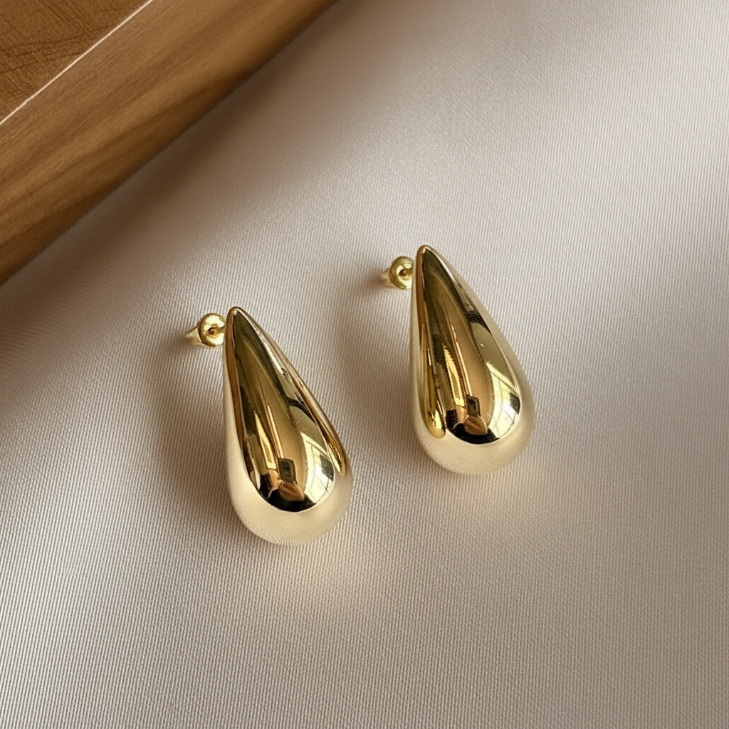 Elegant Golden Drop Earrings