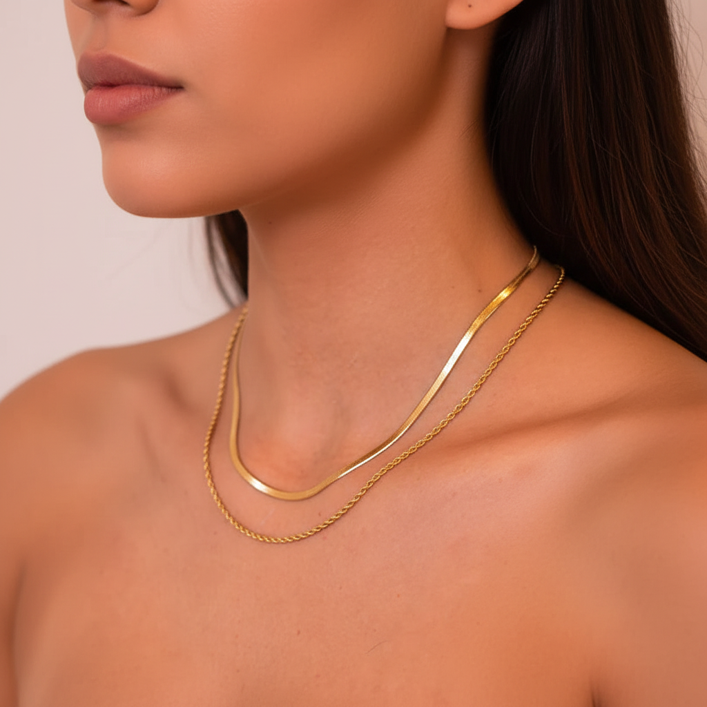Golden Layered Necklace
