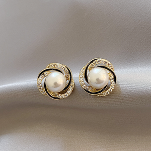 Gold-Plated Sphere Earrings