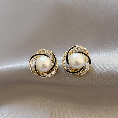 Gold-Plated Sphere Earrings