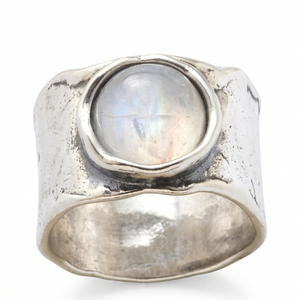 Silver Moonstone Ring