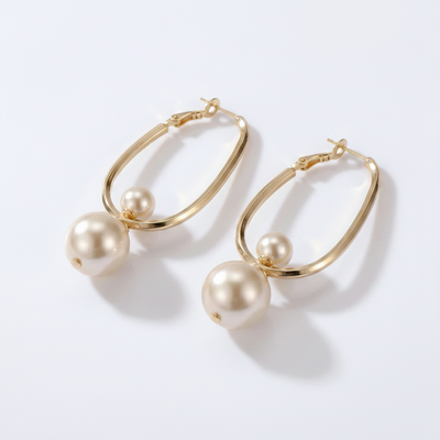 Vintage Charming Pearl Earrings