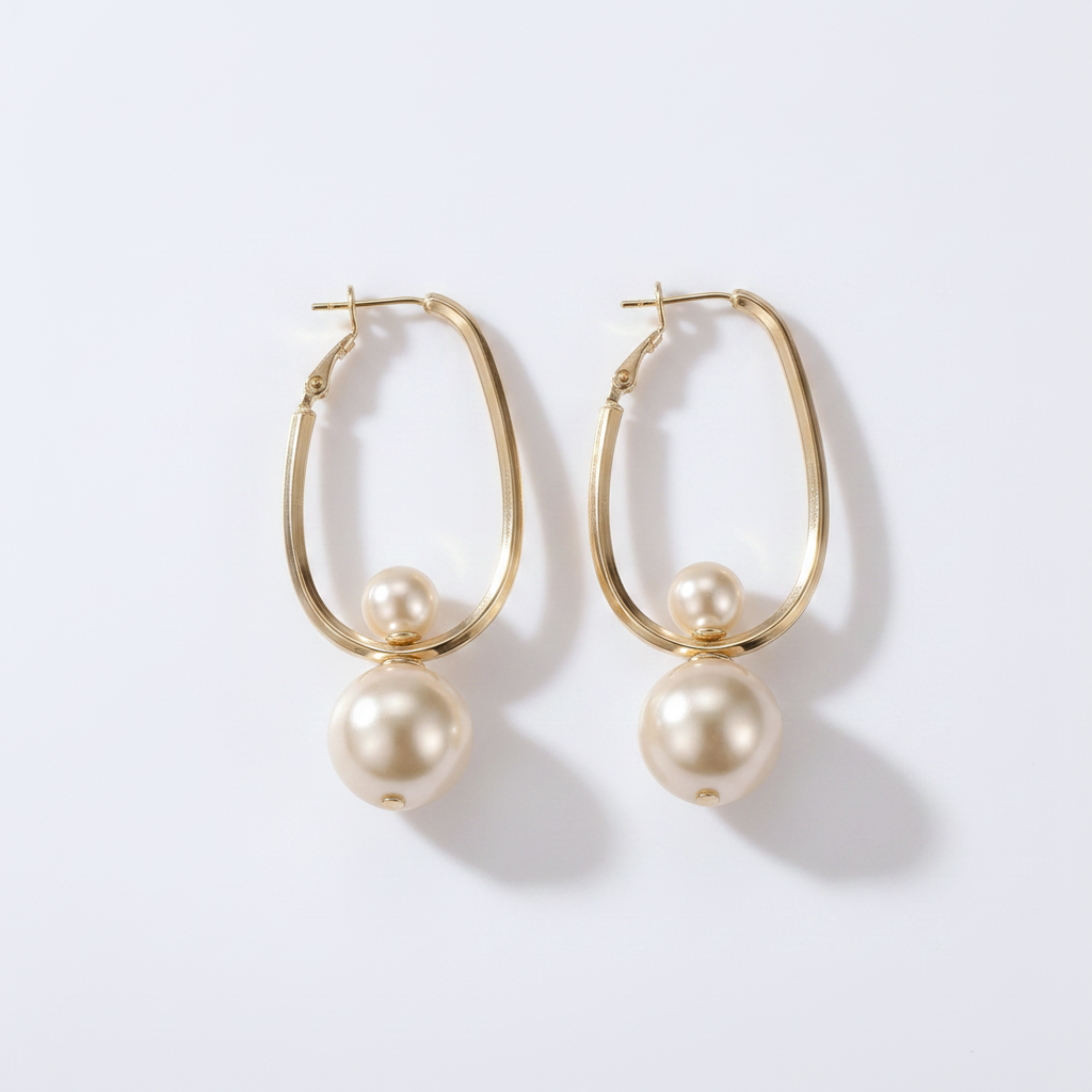 Vintage Charming Pearl Earrings
