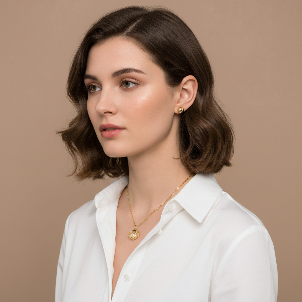 Shell Pearl Necklace