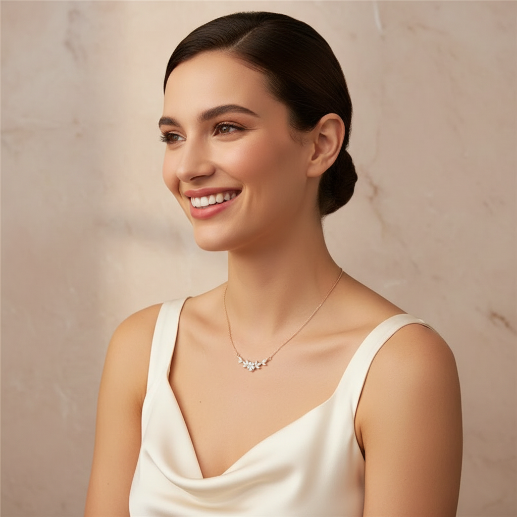 Bloom Pendant Necklace in Gold