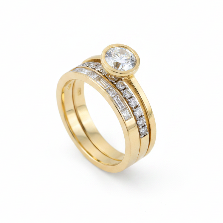 Vintage Bright Ring Set