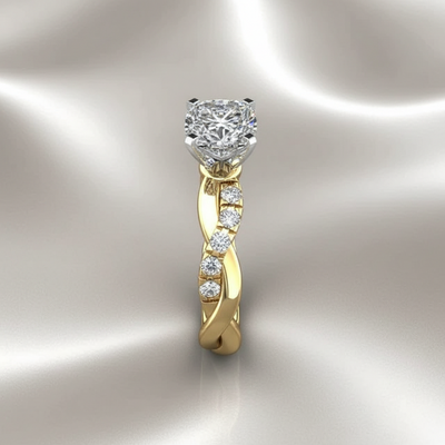 Delysia Two-Tone Zirconia Ring