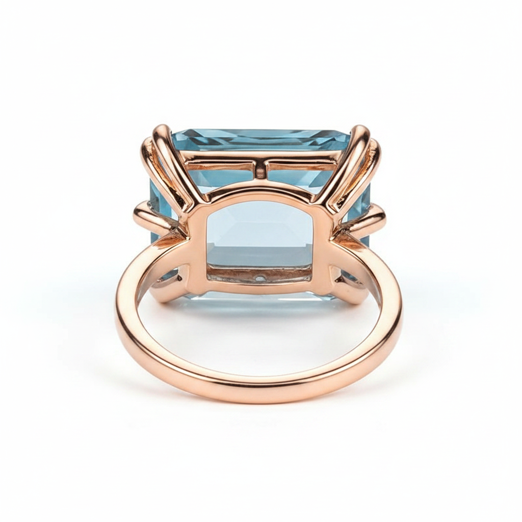 Vintage Blue Zirconia Ring