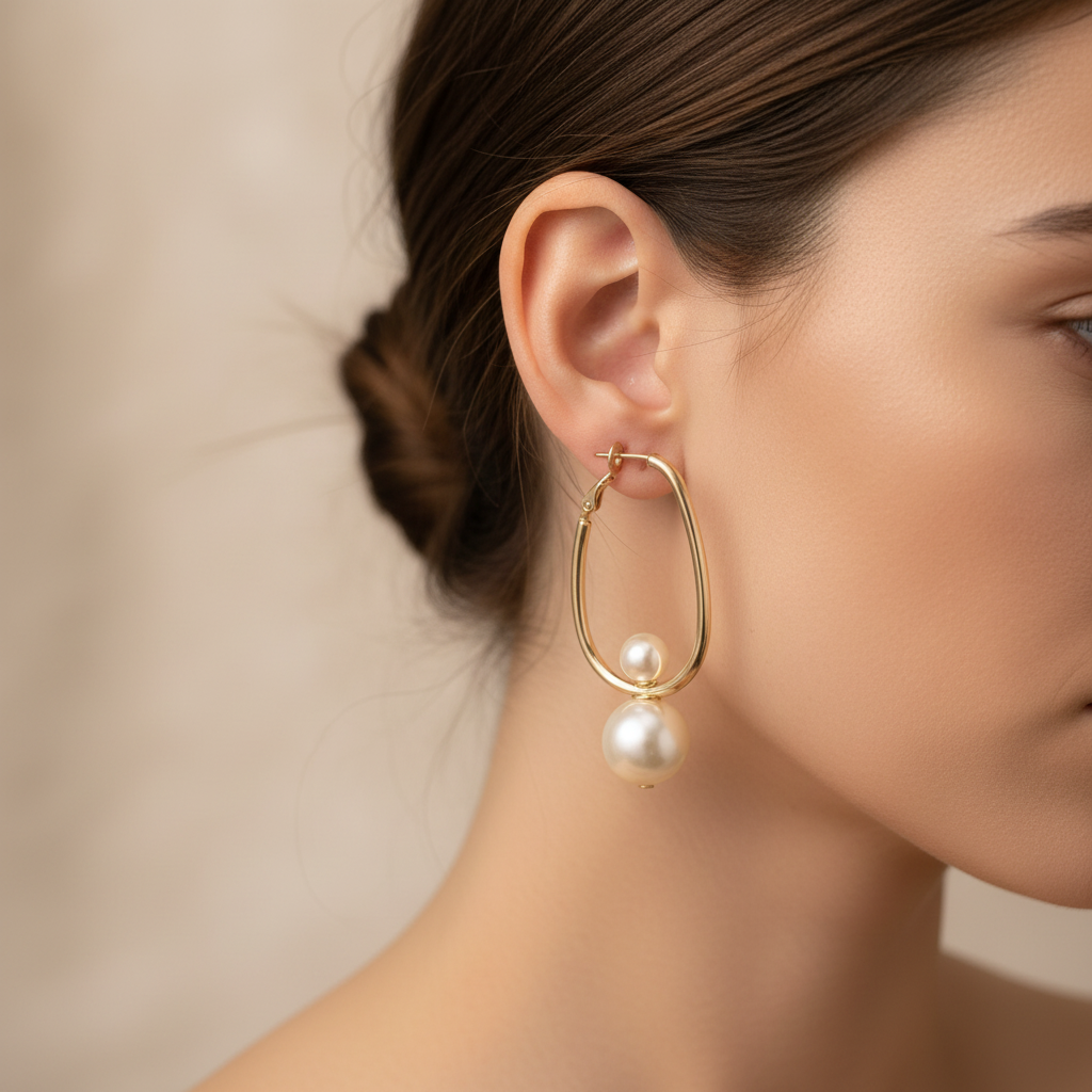 Vintage Charming Pearl Earrings