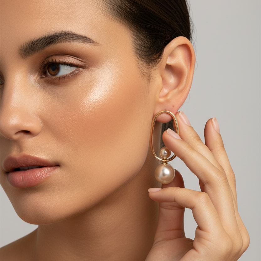 Vintage Charming Pearl Earrings