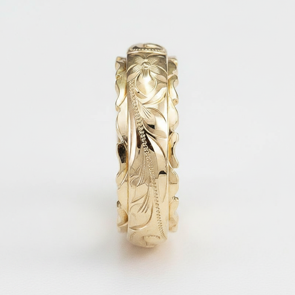 Vintage Gold Flower Ring
