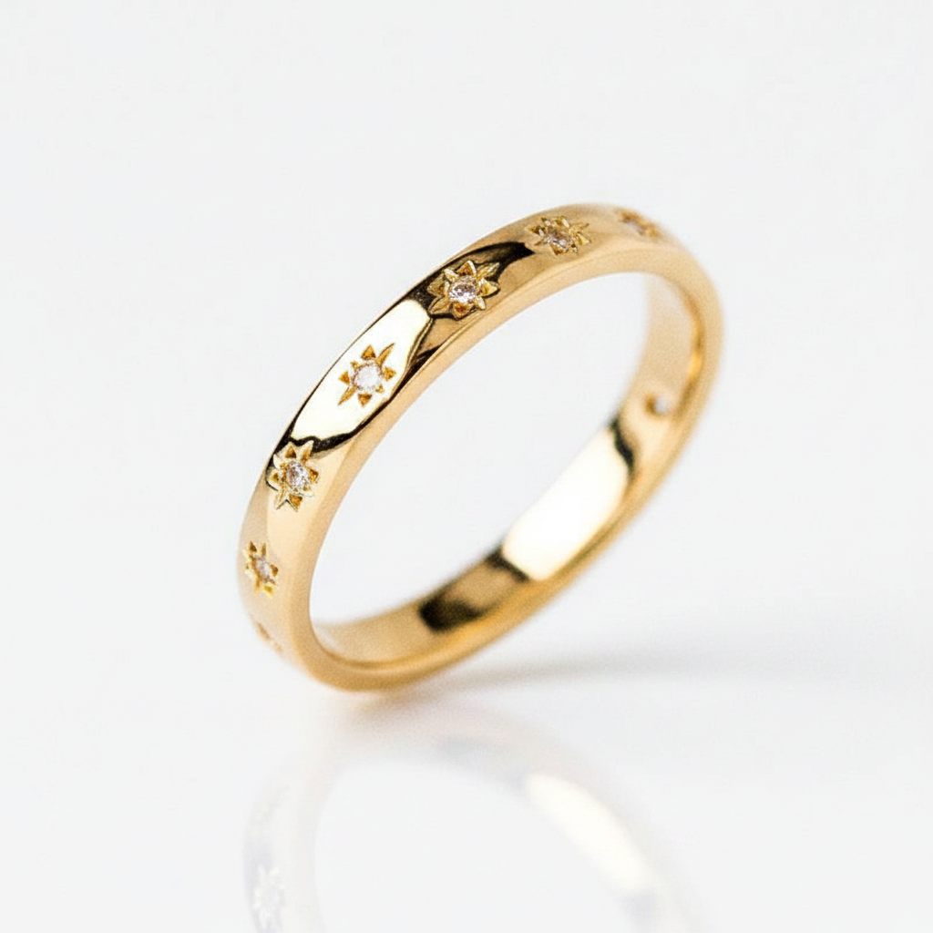 Vintage Gold & Zirconia Ring