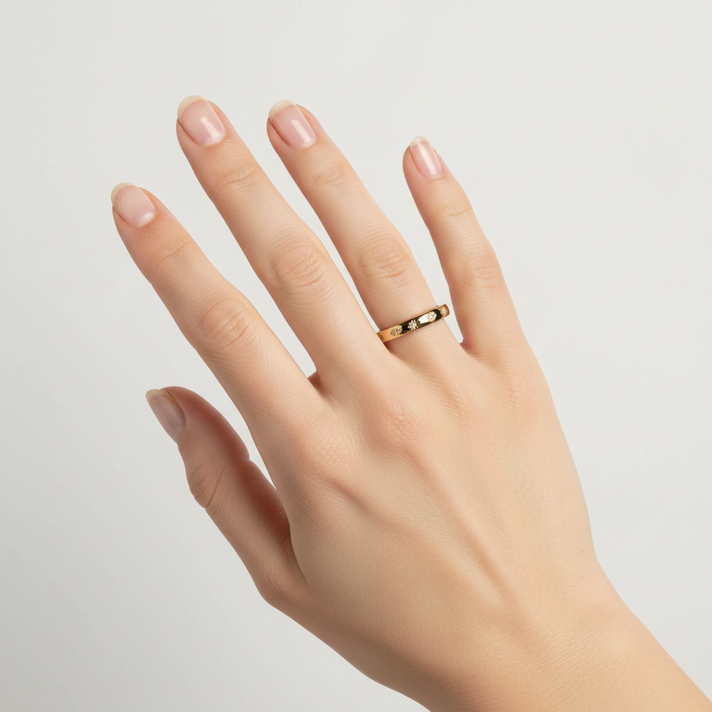 Vintage Gold & Zirconia Ring
