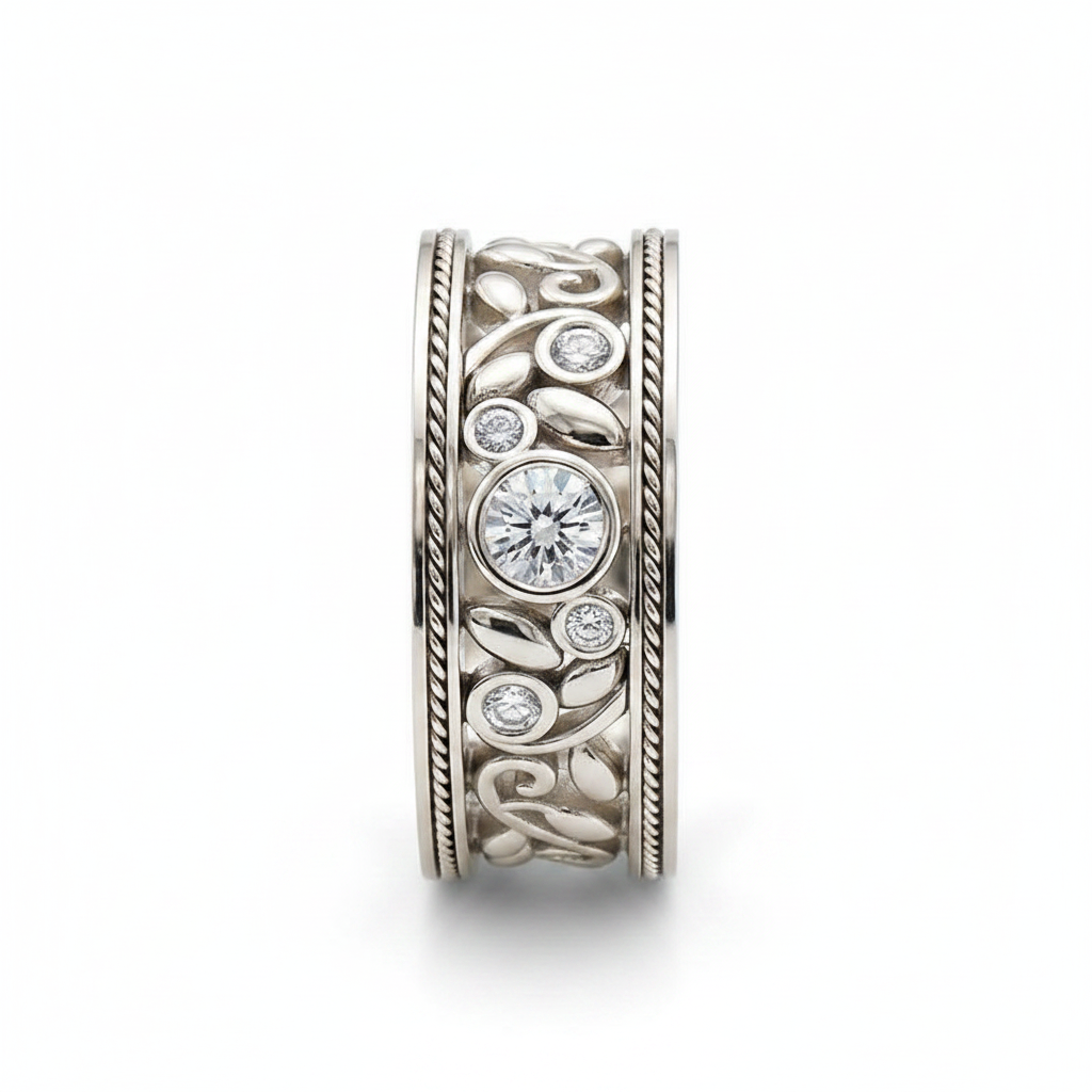 Vintage Silver & Zirconia Ring