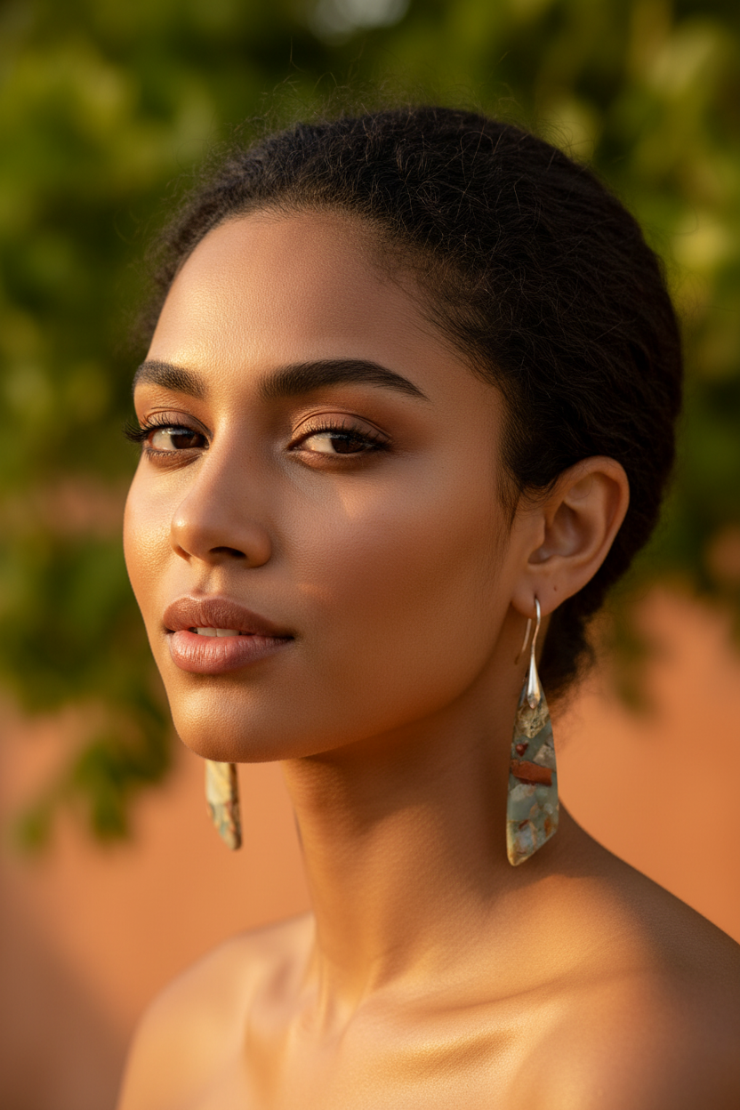Vintage Nature Stone Earrings